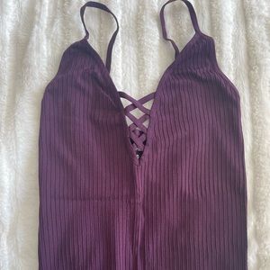 Express criss cross detail tank top